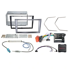 2-DIN monteringssett - komplett Opel (2005-2015) "Charcoal Metallic"