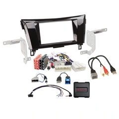 2-DIN monteringssett - komplett Qashqai/X-Trail (2014-2017) u/navi/kam