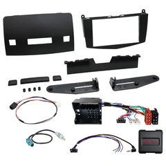 2-DIN monteringssett - komplett MB C-klasse (2007-2011) m/knapperad