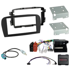 2-DIN monteringssett - komplett MB SL (2006-2008) u/akt.sys.