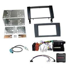 2-DIN monteringssett - komplett MB SLK (2004-2007) u/akt.sys.