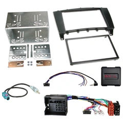 2-DIN monteringssett - komplett MB C/CLC/G-klasse (2004-2012) u/akt.sys.