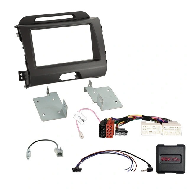 ACV 2-DIN monteringssett - komplett Kia Sportage (2010-2015) u/Navigasjon 