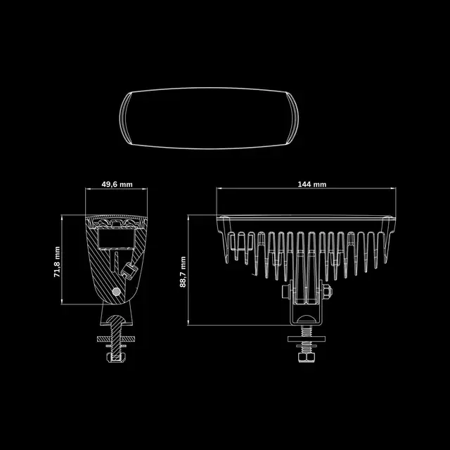 Strands Nuuk E-Line arbeidslys/ryggelys Arbeidslys, Ryggelys, 1350 Lumen 