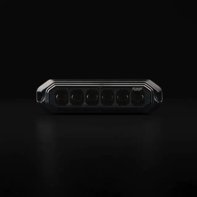 Strands Dark Knight Duo Varsellys 6 LED 6 LED, ECE R65, Mørkt glass 