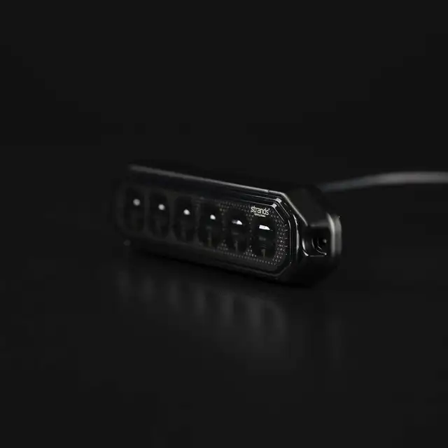 Strands Dark Knight Duo Varsellys 6 LED 6 LED, ECE R65, Mørkt glass 