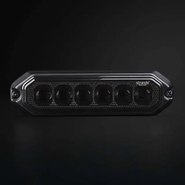 Strands Dark Knight Duo Varsellys 6 LED 6 LED, ECE R65, Mørkt glass 