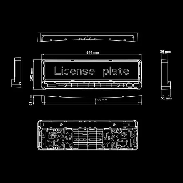Strands Feste for Nuuk D-Line 20" ledbar Passer Strands 809452 