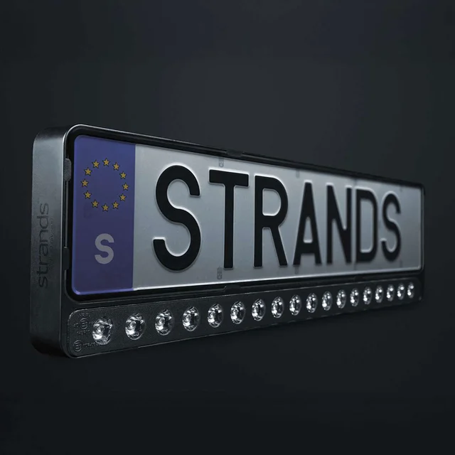 Strands Nuuk E-Line Black ledbar 8100 Lumen, Integrert i skilbrakett 