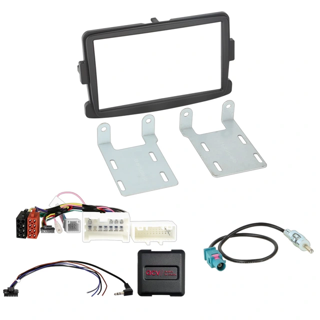 2-DIN monteringssett - komplett Dacia/Nissan/Opel/Renault (2013-2021) 