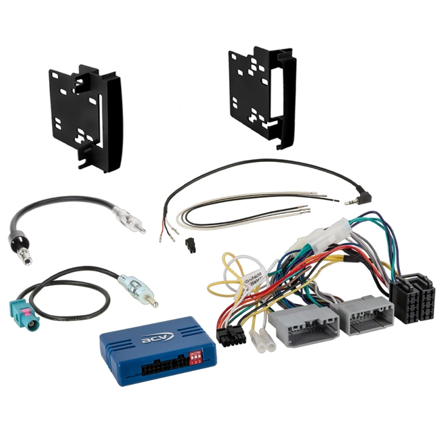 2-DIN monteringssett - komplett Chrysler/Dodge/Jeep (2007-2016) 