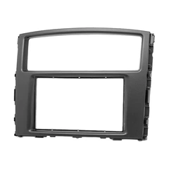 InCarTec 2-DIN monteringsramme Matt sort Mitsubishi Pajero (2007-2019)