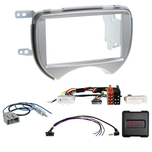 2-DIN monteringssett - komplett Nissan Micra (2011-2012) u/Navi 