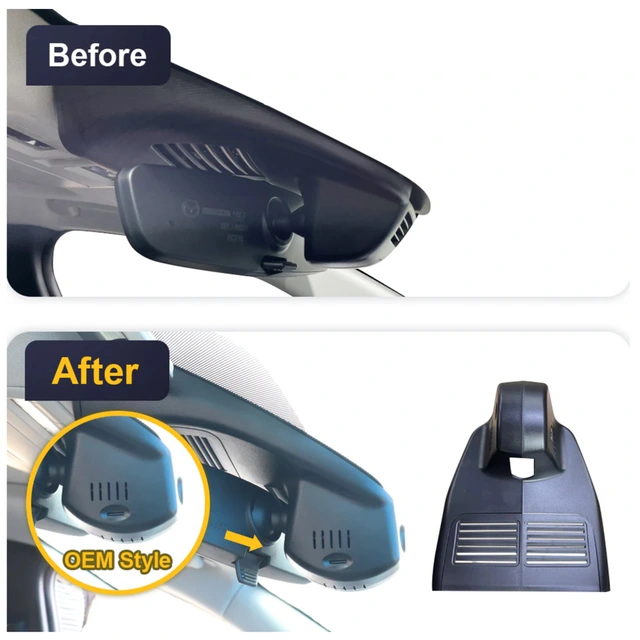 FITCAMX Integrert 4K Dashcam (foran+bak) Mazda CX-60 (2022 -->) u/Soltak 