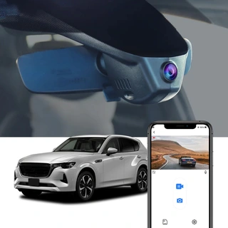 FITCAMX Integrert 4K Dashcam (foran+bak) Mazda CX-60 (2022 -->) u/Soltak