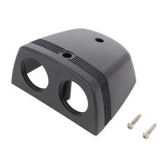 Utenpåliggende panel - dobbel For USB, AUX, sig.kont., voltmeter etc