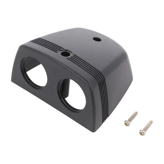 Utenpåliggende panel - dobbel For USB, AUX, sig.kont., voltmeter etc 