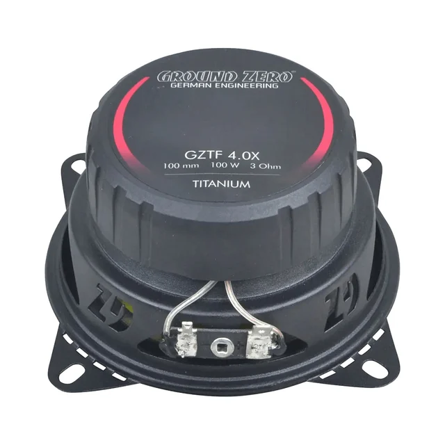 Ground Zero GZTF 4.0X høyttalerpar 4", 70W RMS, Titanium-serie 