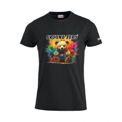 T-skjorte S Sort GZ Teddybear 1, Dame