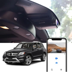 FITCAMX Integrert 4K Dashcam (foran+bak) MB GLK (X204) (2011-2015)