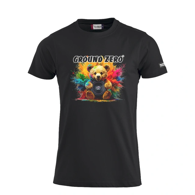 T-skjorte L Sort GZ Teddybear 1, Herre 