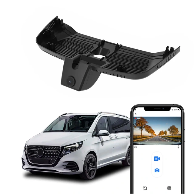 FITCAMX Integrert 4K Dashcam (foran+bak) MB EQV/Vito/V-klasse (2024 -->) 