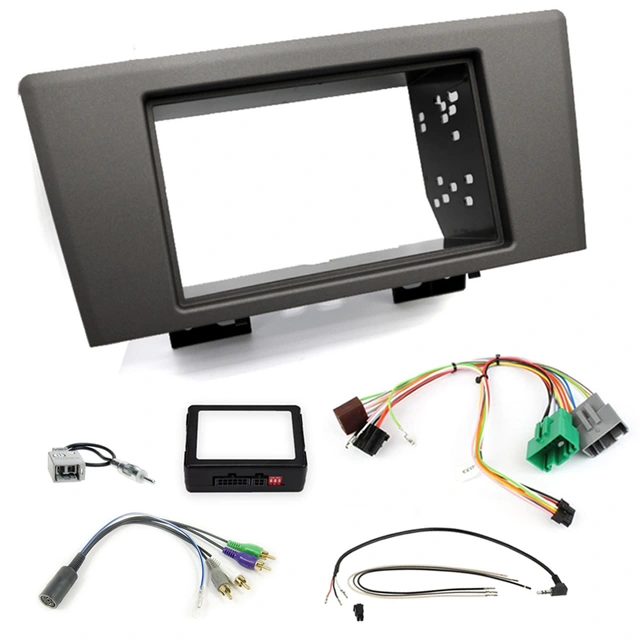 2-DIN monteringssett - komplett Volvo S60/V70/XC70 (2001-2005) Grå 