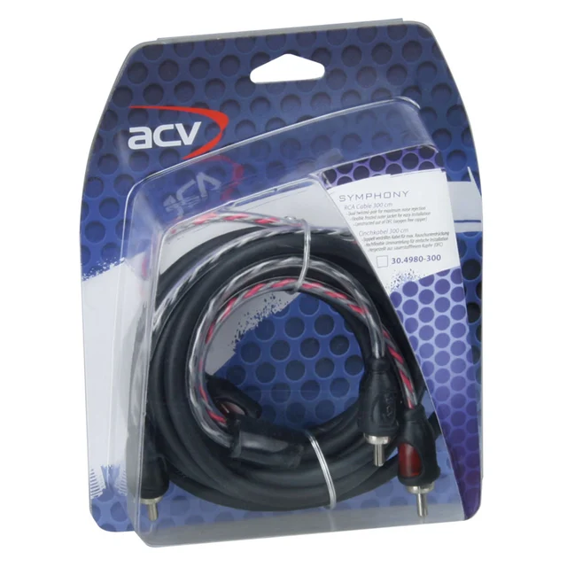 ACV RCA-kabel SYMPHONY Mid Line 3 Meter, Twisted, OFC 