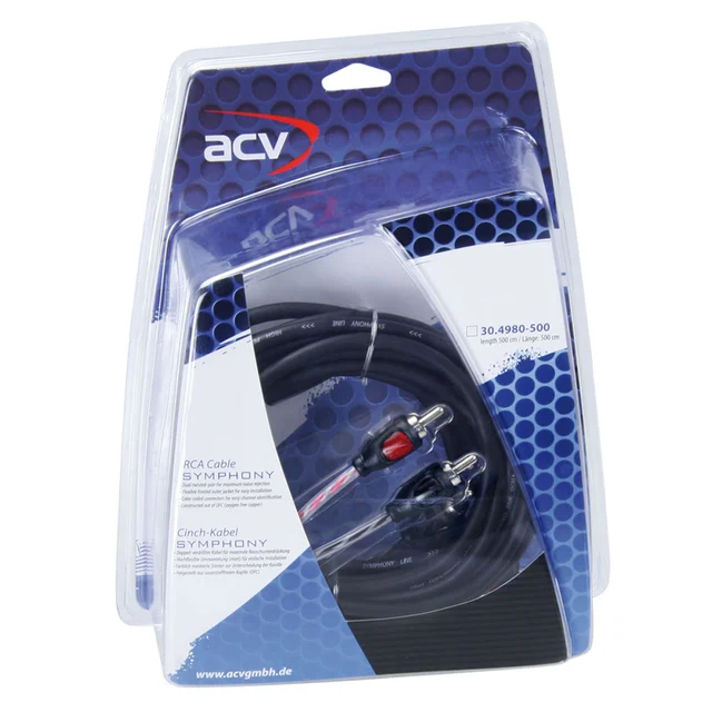 ACV RCA-kabel SYMPHONY Mid Line 5 Meter, Twisted, OFC 