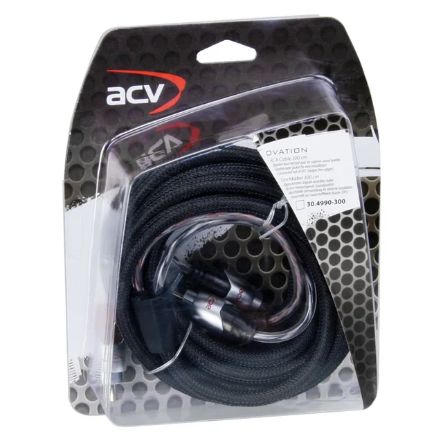 ACV RCA-kabel OVATION High Line 3 Meter, Skjermet, Twisted, OFC 