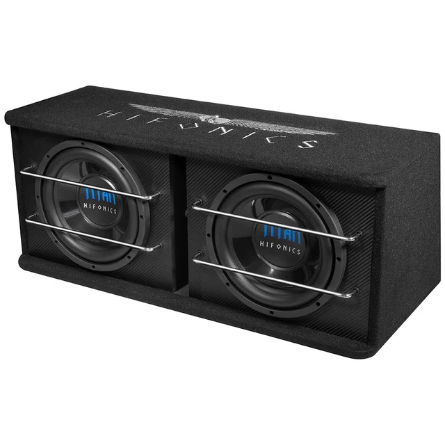 Hifonics TD250R basskasse 2x10", 300W RMS, 600W Maks, 2x4 Ohm 