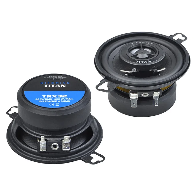 Hifonics TRX32 høyttalerpar 3,5", 50W RMS, 100W Maks, 4 Ohm 