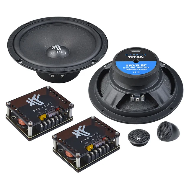 Hifonics TRX8.2C komponentsett 8", 125W RMS, 250W Maks, 4 Ohm 
