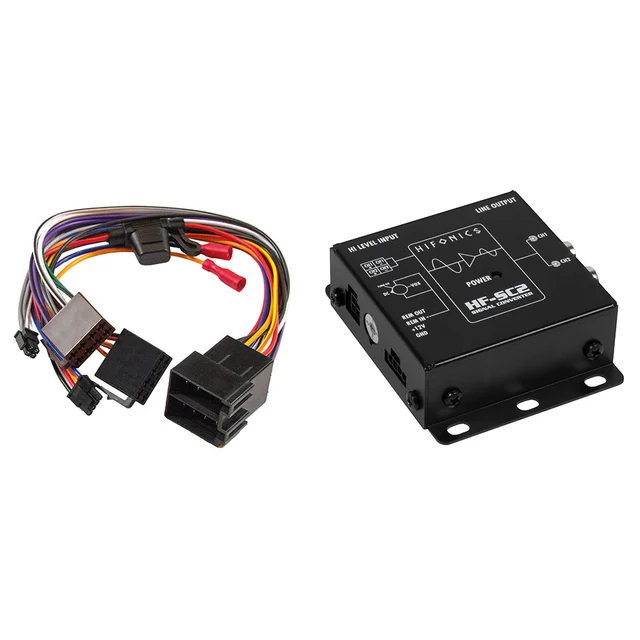 Hifonics HF-SC2-ISO høy-lav nivå adapter 2-kanals. ISO-tilkobling 