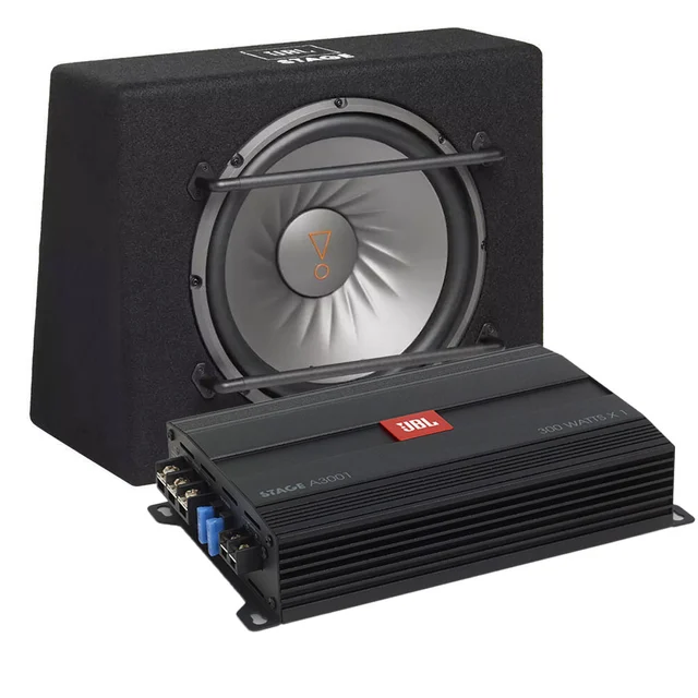 JBL Basspakke 12" sub i kasse, 300W monoblokk 