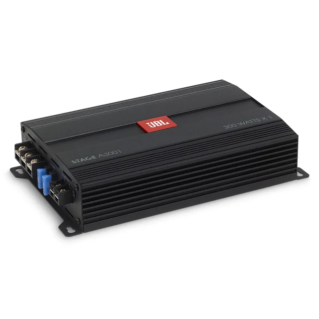JBL Stage A3001 monoforsterker 300W RMS i 2 Ohm, Klasse D. Kompakt 