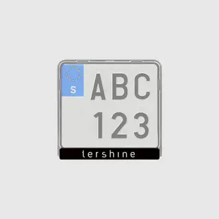 Tershine Skiltplatelist For MC-skilt