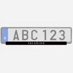 Tershine Skiltplatelist For Bil-skilt