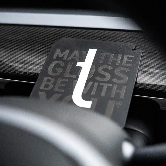 Tershine Isskrape & P-skive med Tershine logo 