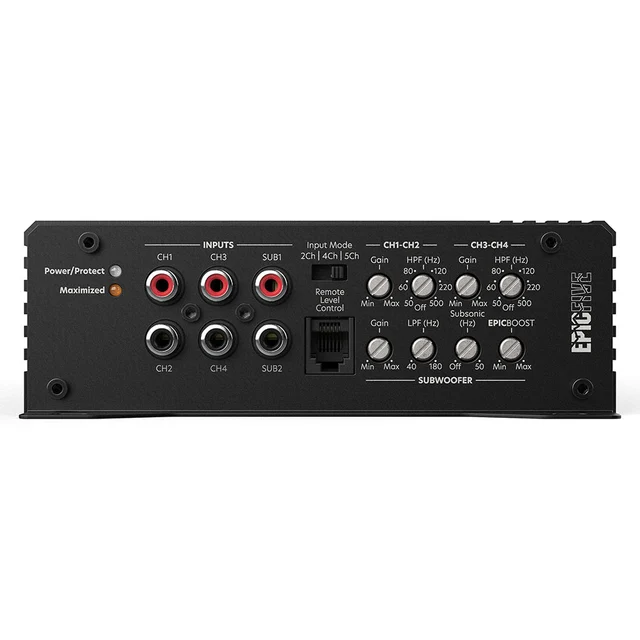 AudioControl EPICFIVE 5-kanalsforsterker 4x150W+700W RMS, EPIC-serien 