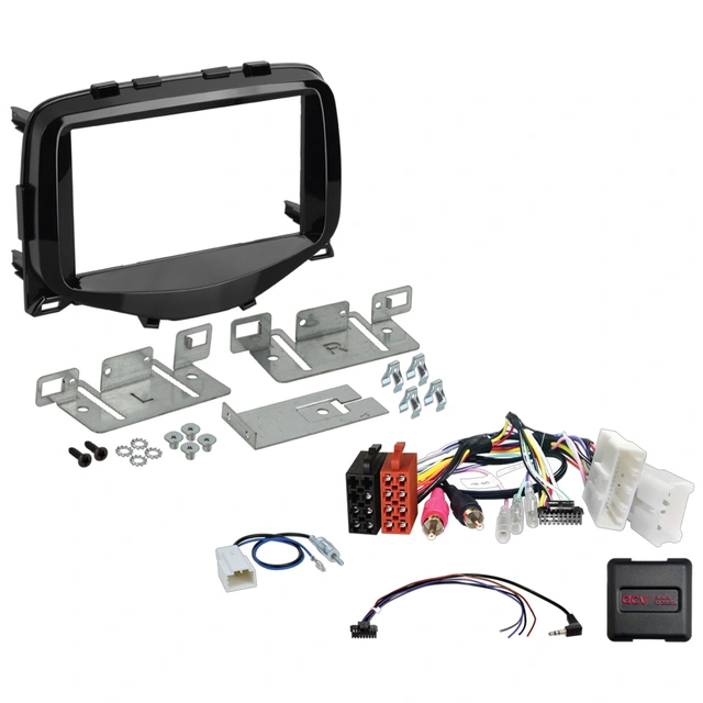 2-DIN monteringssett - komplett Aygo/108/C1 (2014-2021) 