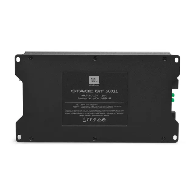 JBL Stage GT 50011 monoforsterker 500W RMS i 2 Ohm, Klasse D. Kompakt 