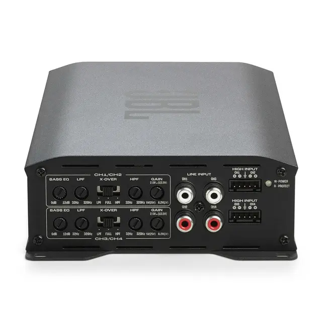 JBL Stage GT 90041 4-kanals forsterker 4x130W RMS i 2 Ohm, Klasse D. Kompakt 