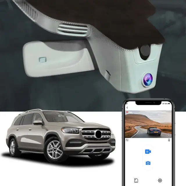 FITCAMX Integrert 4K Dashcam (foran+bak) MB GLE/GLS (2019 -->) "C" 
