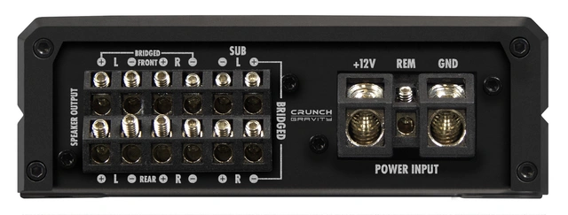 Crunch GTX2600.6D 6-kanals forsterker 6x220W RMS i 2 Ohm. Klasse-D 