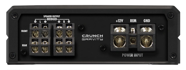 Crunch GTX2400.4D 4-kanals forsterker 4x300W RMS i 2 Ohm. Klasse-D 