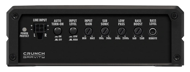 Crunch GTX3000.1D Monoforsterker 1500W RMS i 1 Ohm. Klasse-D 