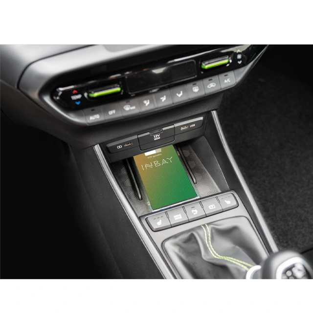 Inbay Trådløs mobillader (15W Qi) Hyundai i20 (2021->) 