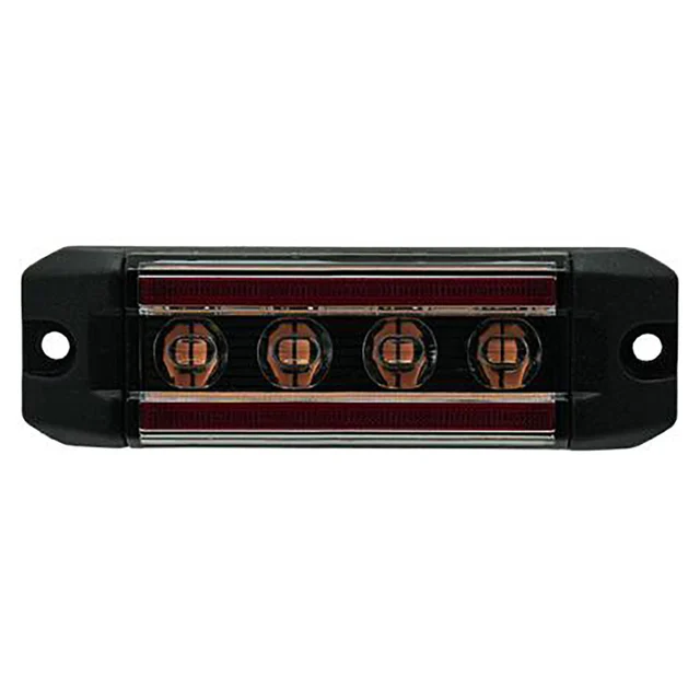 PROPLAST markeringslys Rød m/varsellys Rød, 12/24V, ECE R65 