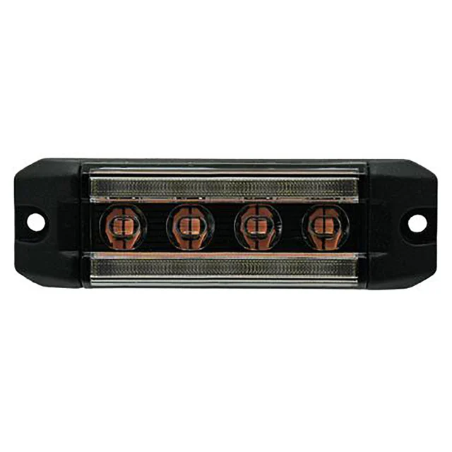 PROPLAST markeringslys Hvit m/varsellys Hvit, 12/24V, ECE R65 